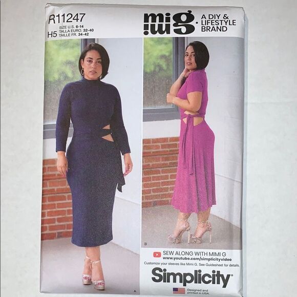Simplicity size 6 women's dress Pattern - Picture 1 of 2